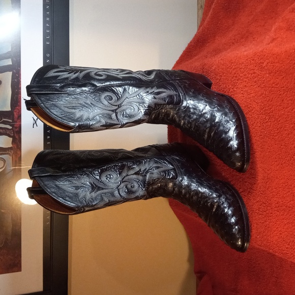 Ostrich leather boots - Picture 2 of 10